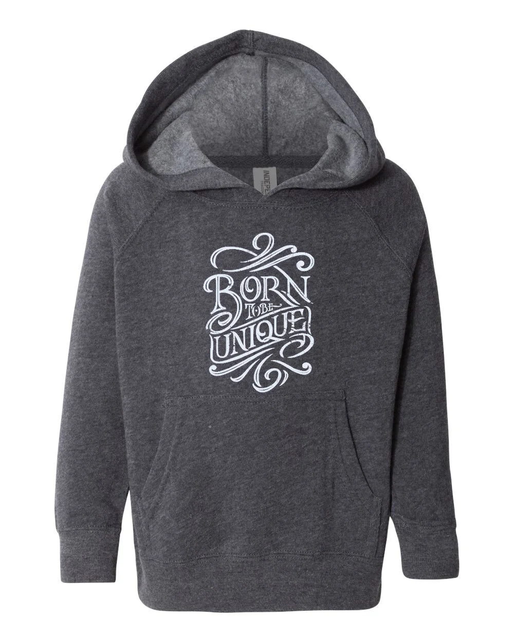 Kid/Toddler, Sweatshirt, Born To Be Unique, White Font