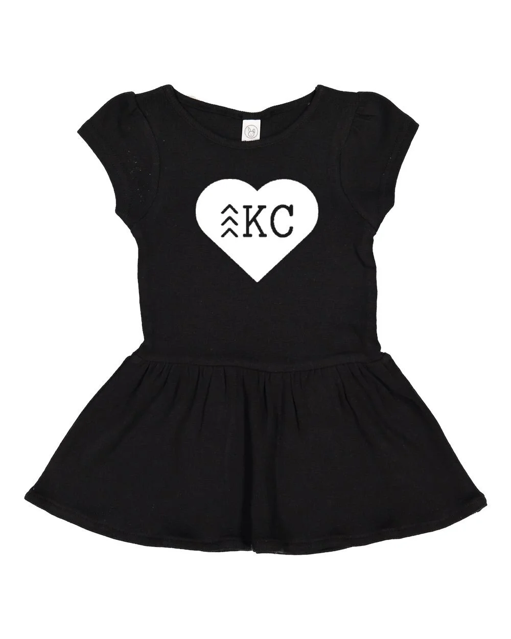 Baby, Dress, KC Heart, White Font