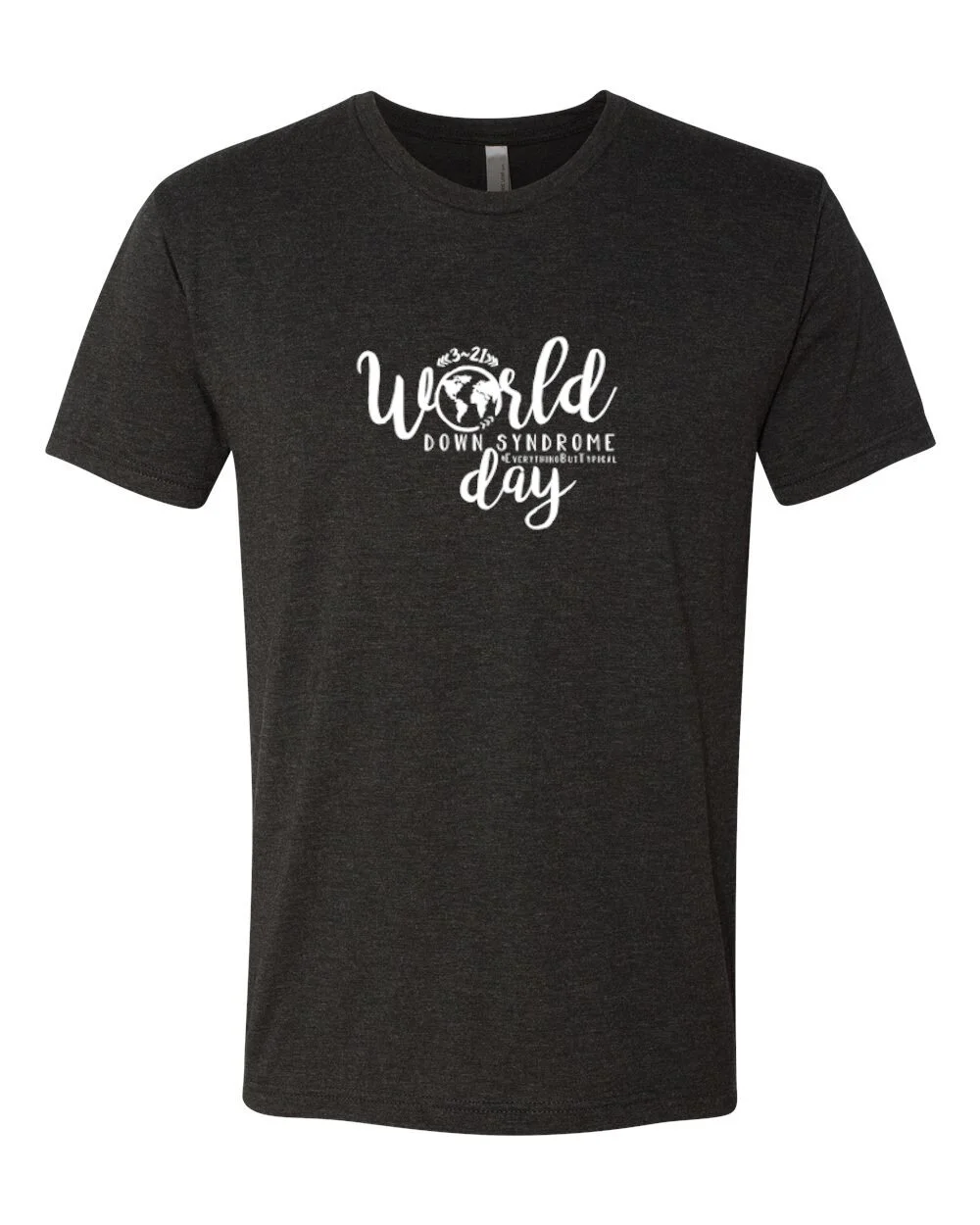 Adult, T-Shirt, World Down Syndrome Day, White Font