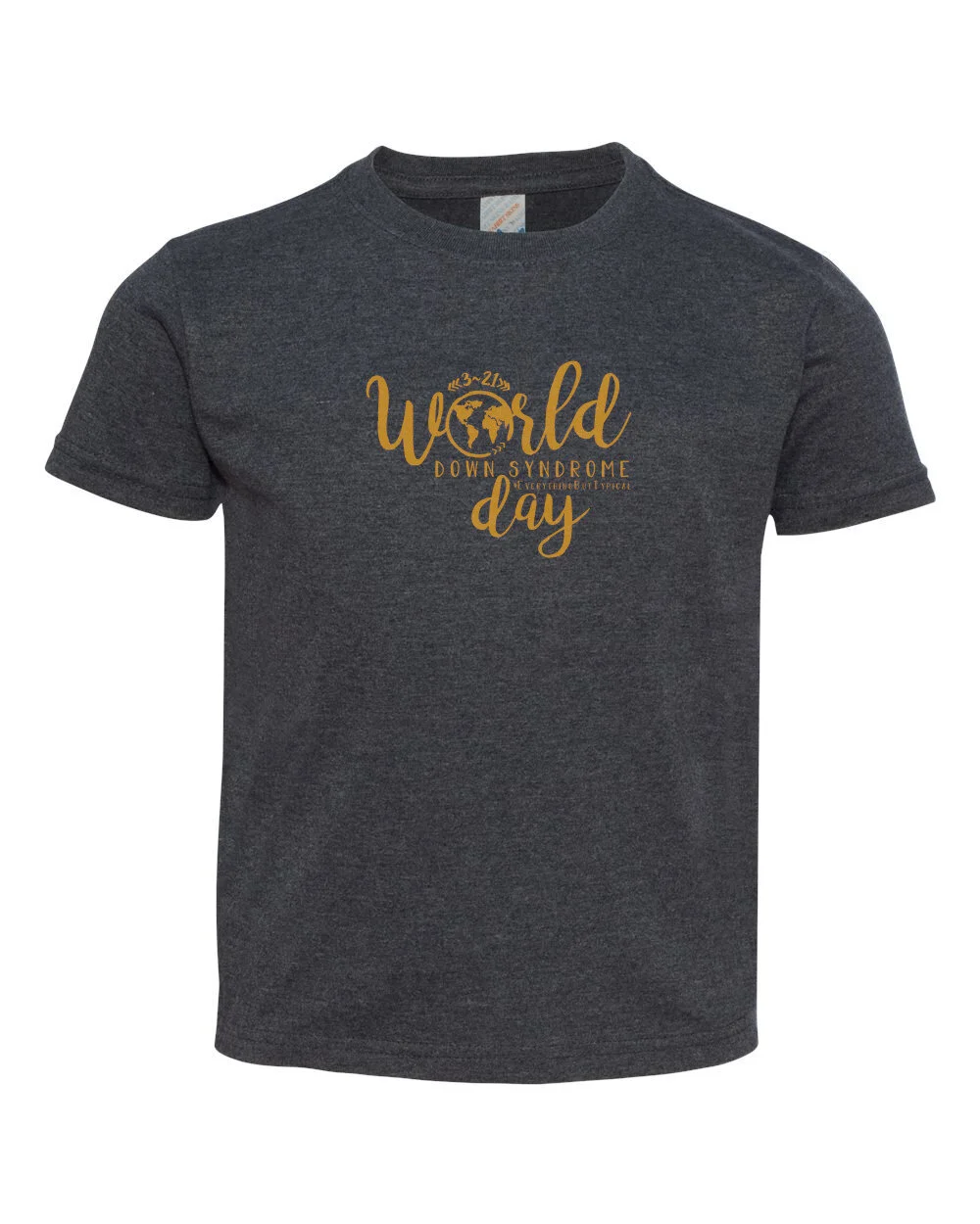 Toddler, T-Shirt, World Down Syndrome Day, Yellow Font