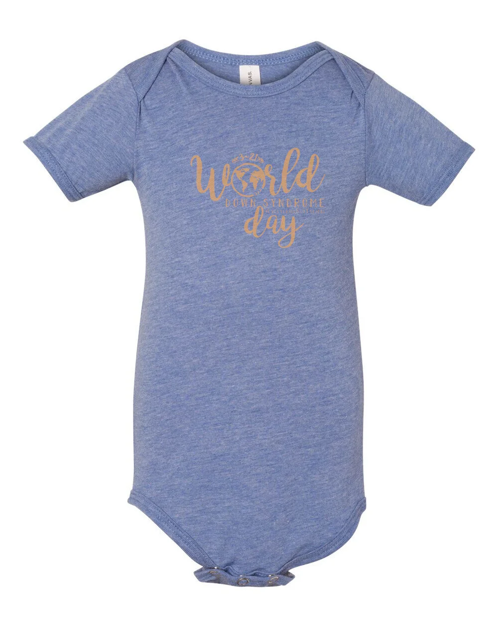 Baby, Onesie, World Down Syndrome, Yellow Font