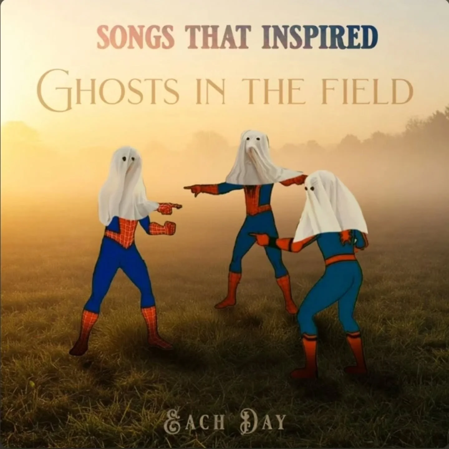 HUGE THANK YOU to all the artists tagged in this post. Their music has been a major inspiration for this record. We put together a jam sesh of some of the songs that helped inspire Ghosts in the Field. You can hear a few inspirations, then our song t