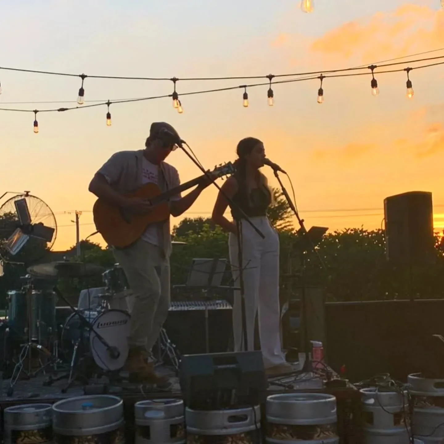 Missing the days when weekends were filled with gigs. Once we get the hang of this parenting thing, we hope to  get back out on the road and start filling in the dates of our TBD World Tour! T-Shirts available on out website:) link in bio #eachdaywor