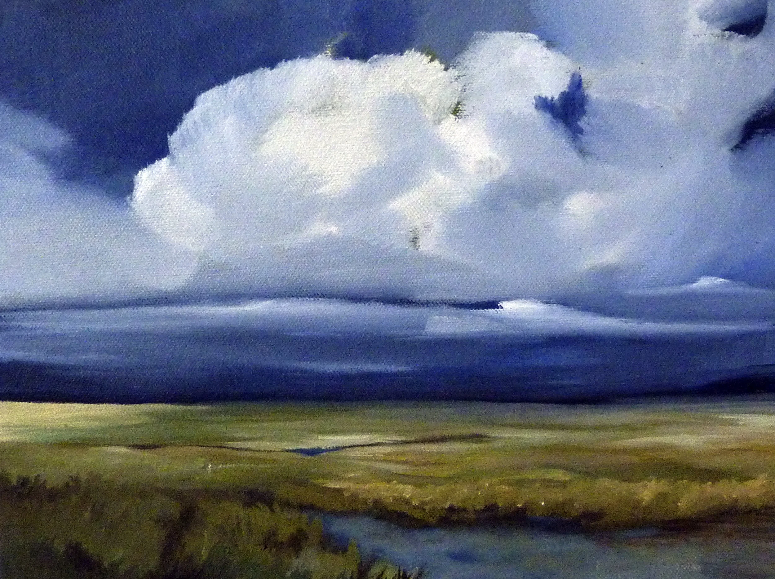 Illuminate, 9”x12”, Oil landscape painting