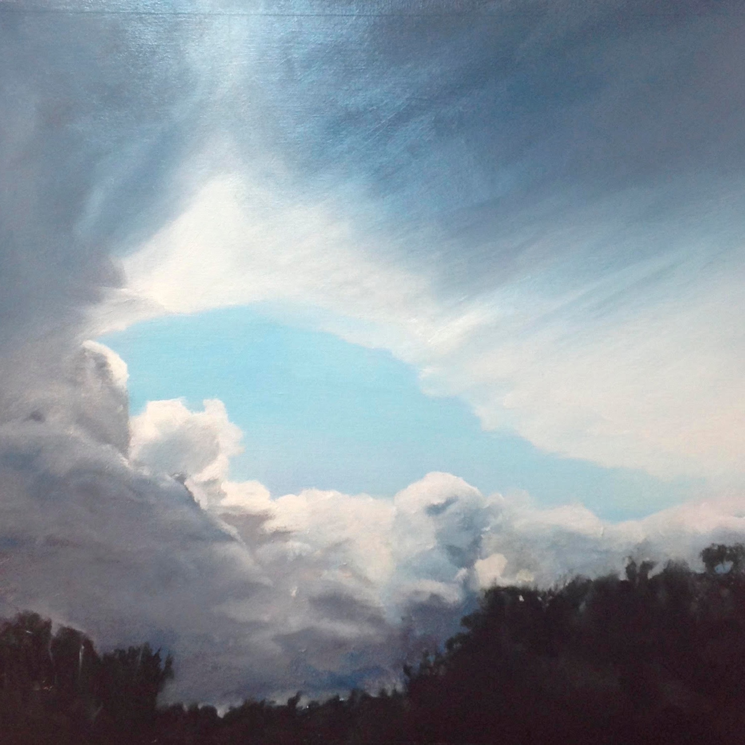 She Holds the Light, 18x24, oil on canvas