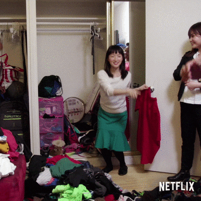 Can you say “sparks joy”? Source: Giphy