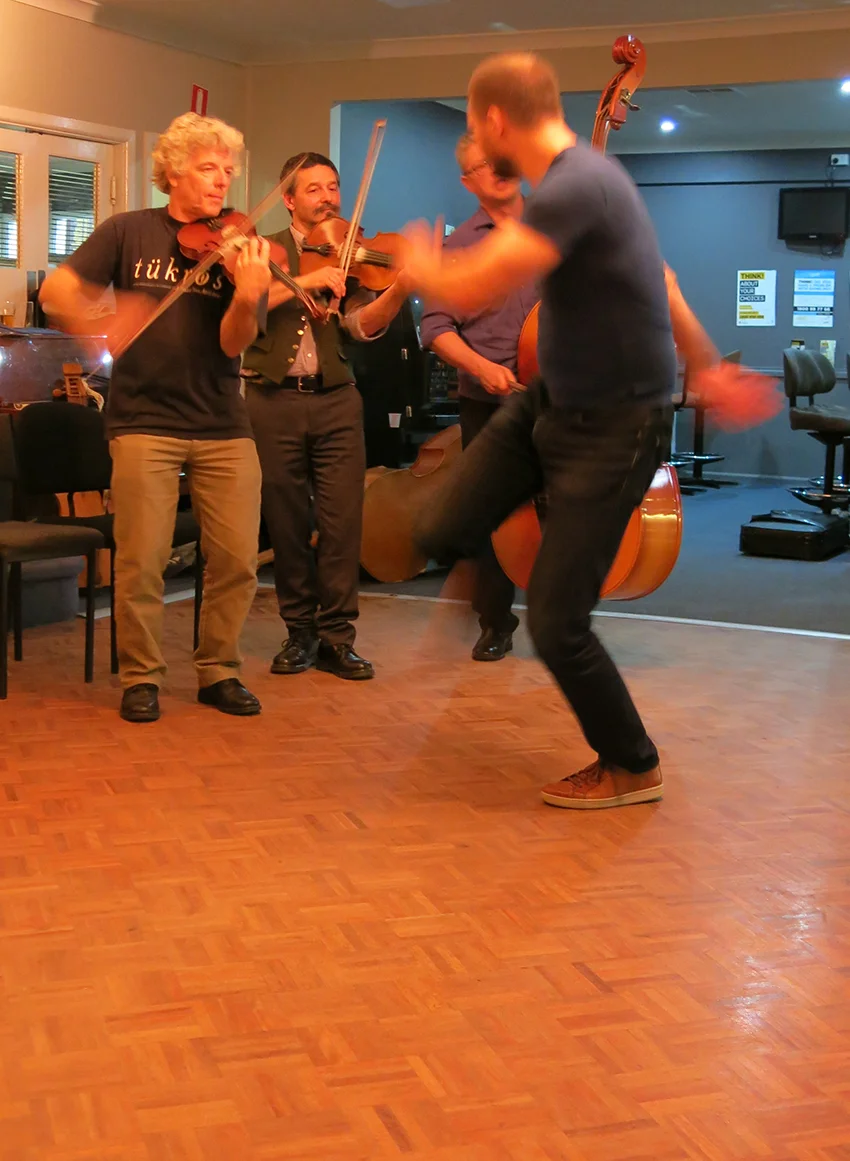  Kocsis Bandi makes his entrance, October Táncház, 2016 