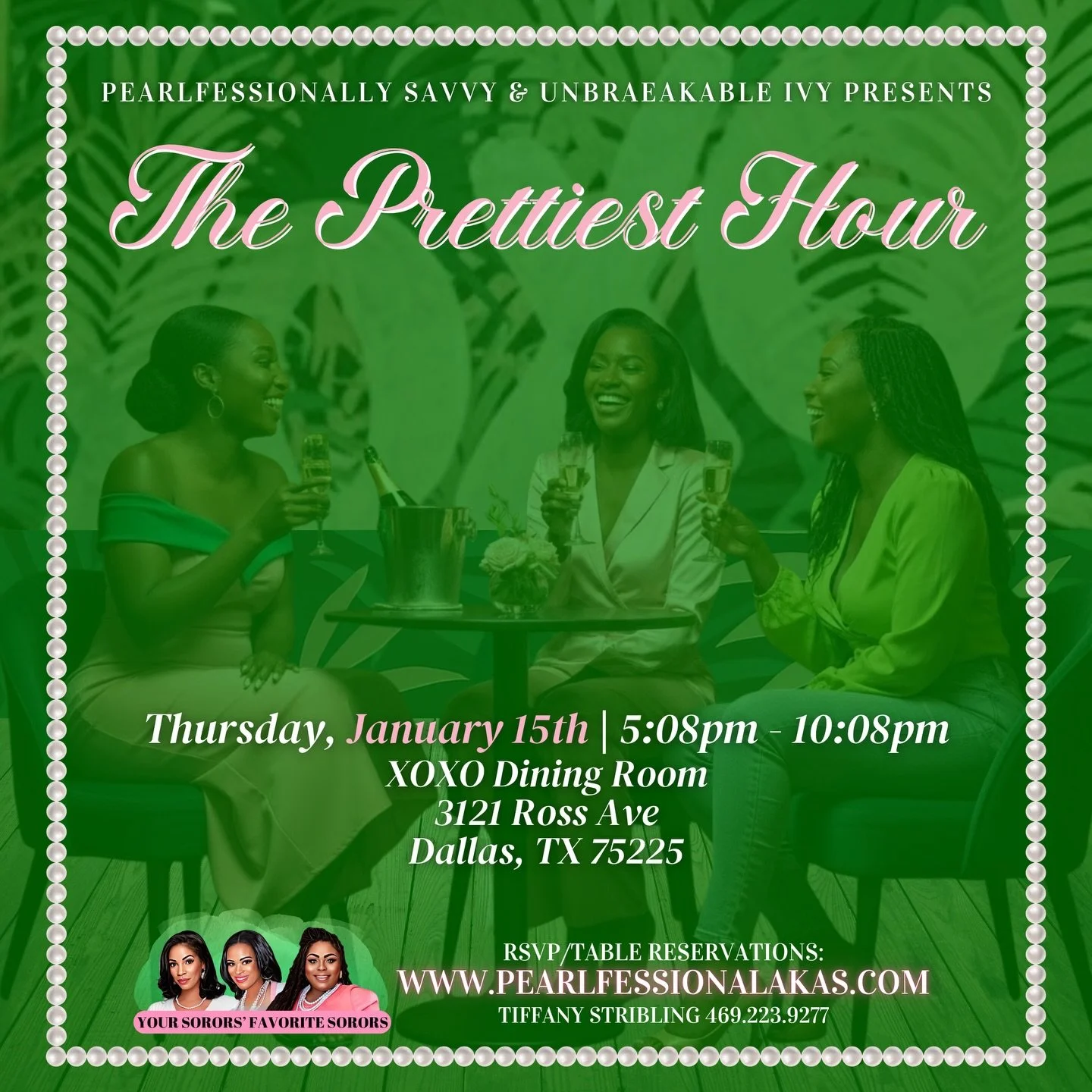 🕰️Tick tock&hellip; It&rsquo;s time for The Prettiest Hour: Founders&rsquo; Day Edition!

🩷💚Join us as we celebrate five beautiful years of pretty vibes, pretty sips, and pretty memories. This Founders&rsquo; Day, we are turning up the glam and ma