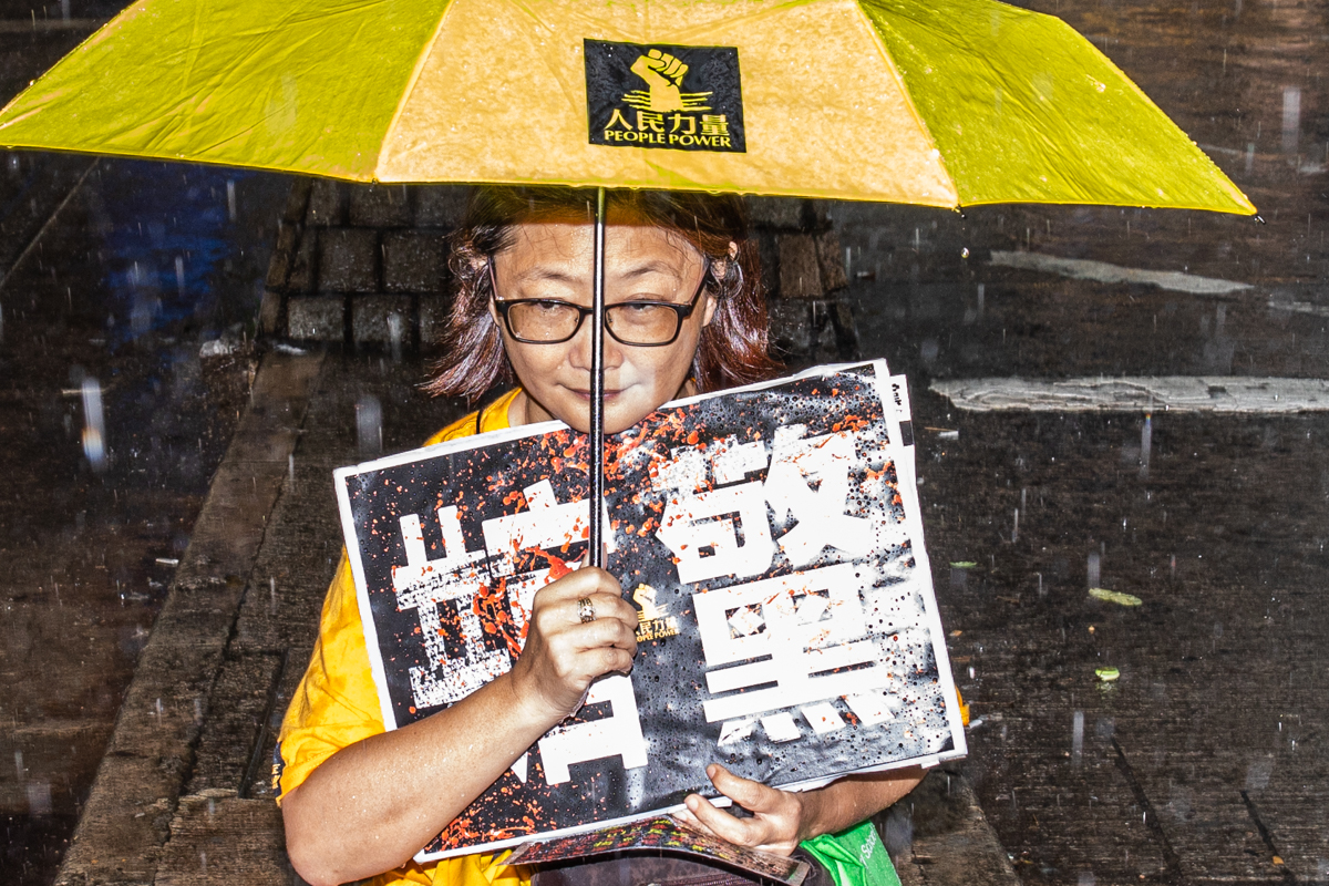 19.08.18 - Protestor in Causeway Bay