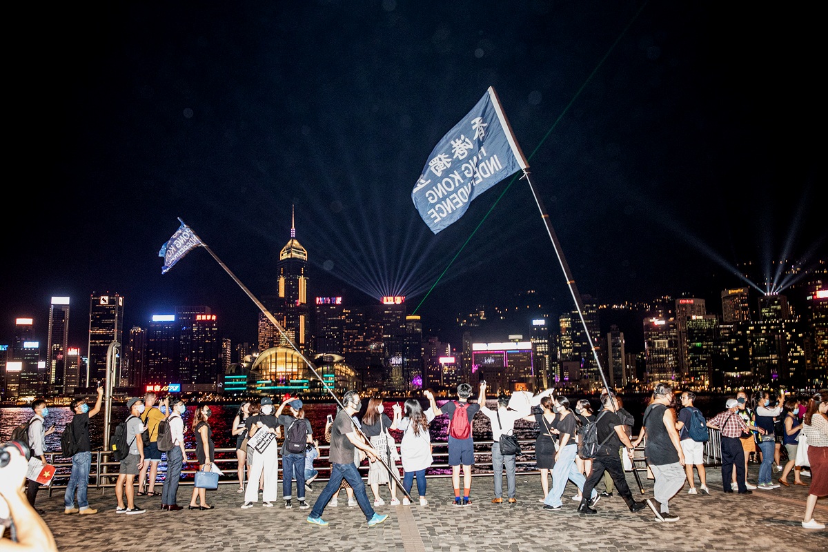 Though not a pro-independence rally. Pro-independence people are always present.