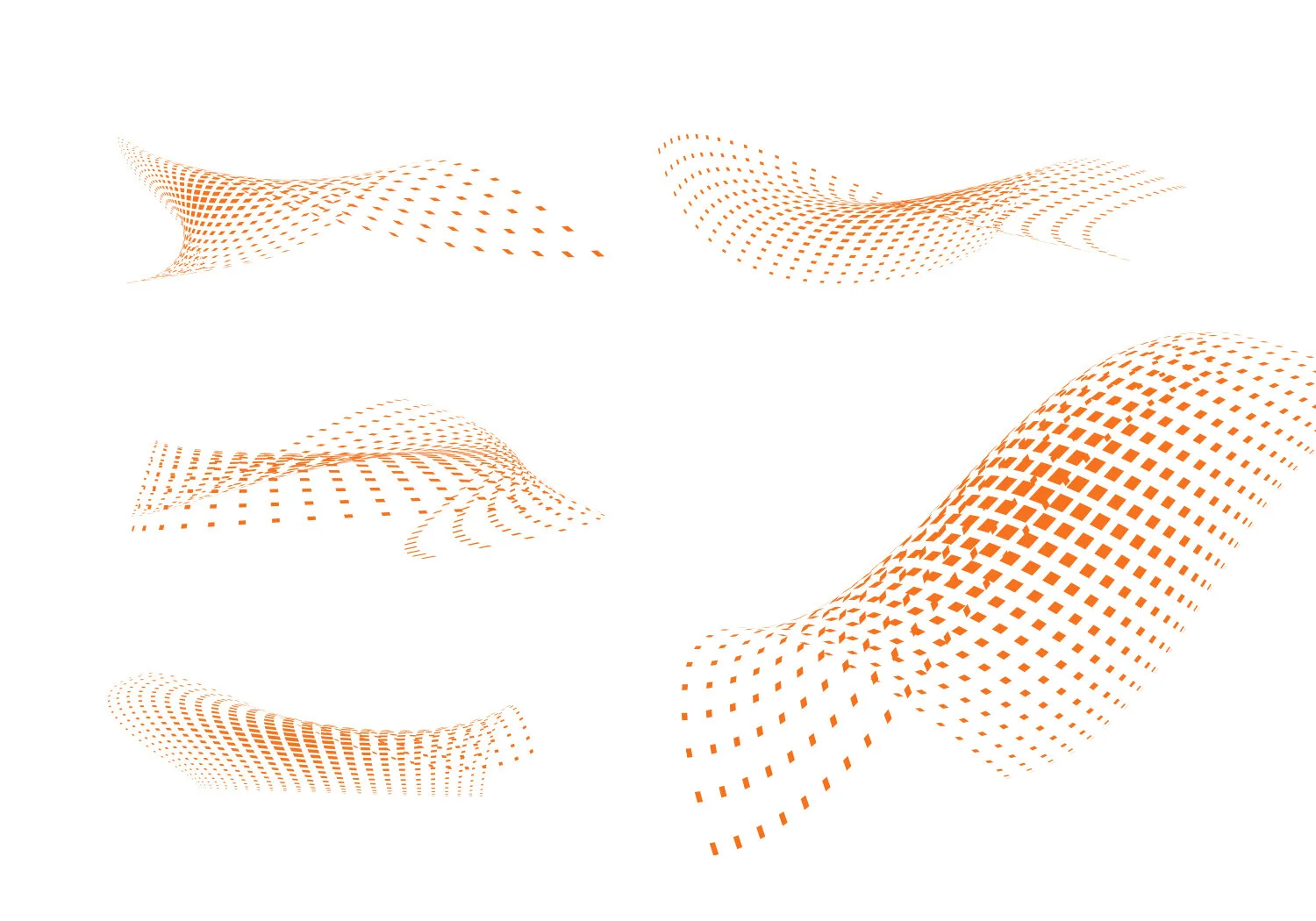 Grid Wave Illustrations