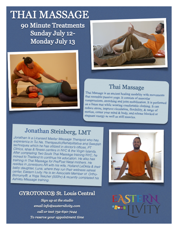 Thai Massage with Jonathan Steinberg