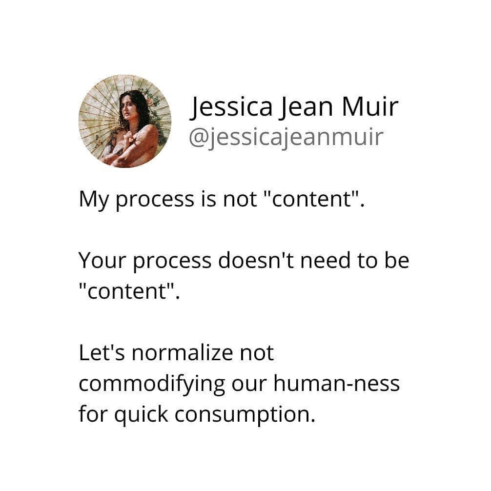 Taking a social media BREAK.  Reposted from @jessicajeanmuir &ldquo;How do I stay inspired to post on social media every single day?&rdquo; 

A question I receive all the time. 

There are certainly answers that can support you there, if that&rsquo;s