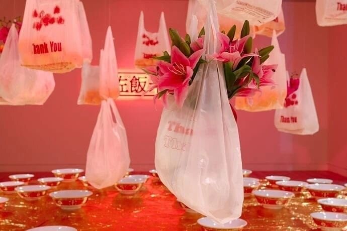 Looking back to Jane Wong's 2019 exhibition &ldquo;After Preparing the Altar, the Ghosts Feast Feverishly&rdquo;, @fryeartmuseum Reposted from @sinethetamag 
&quot;Jane Wong is a Chinese-American poet, essayist, and professor based in Seattle. A Kund