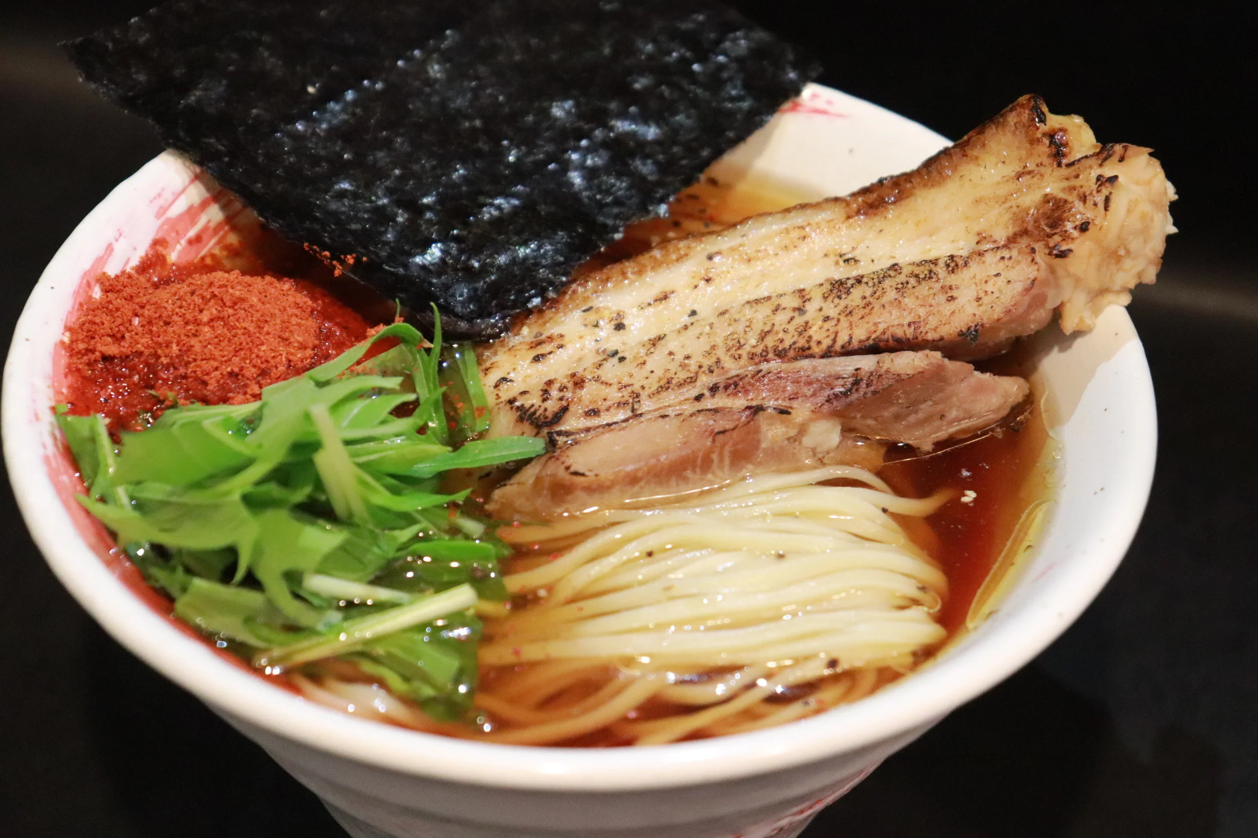 SPICY SOY SAUCE RAMEN with BRAISED PORK