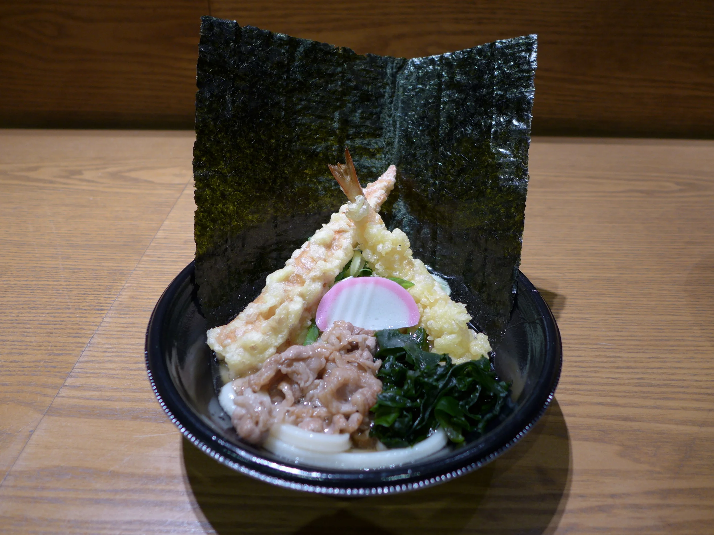 ①WAGYU　TEMPURA　UDON 　②TEMPURA　UDON