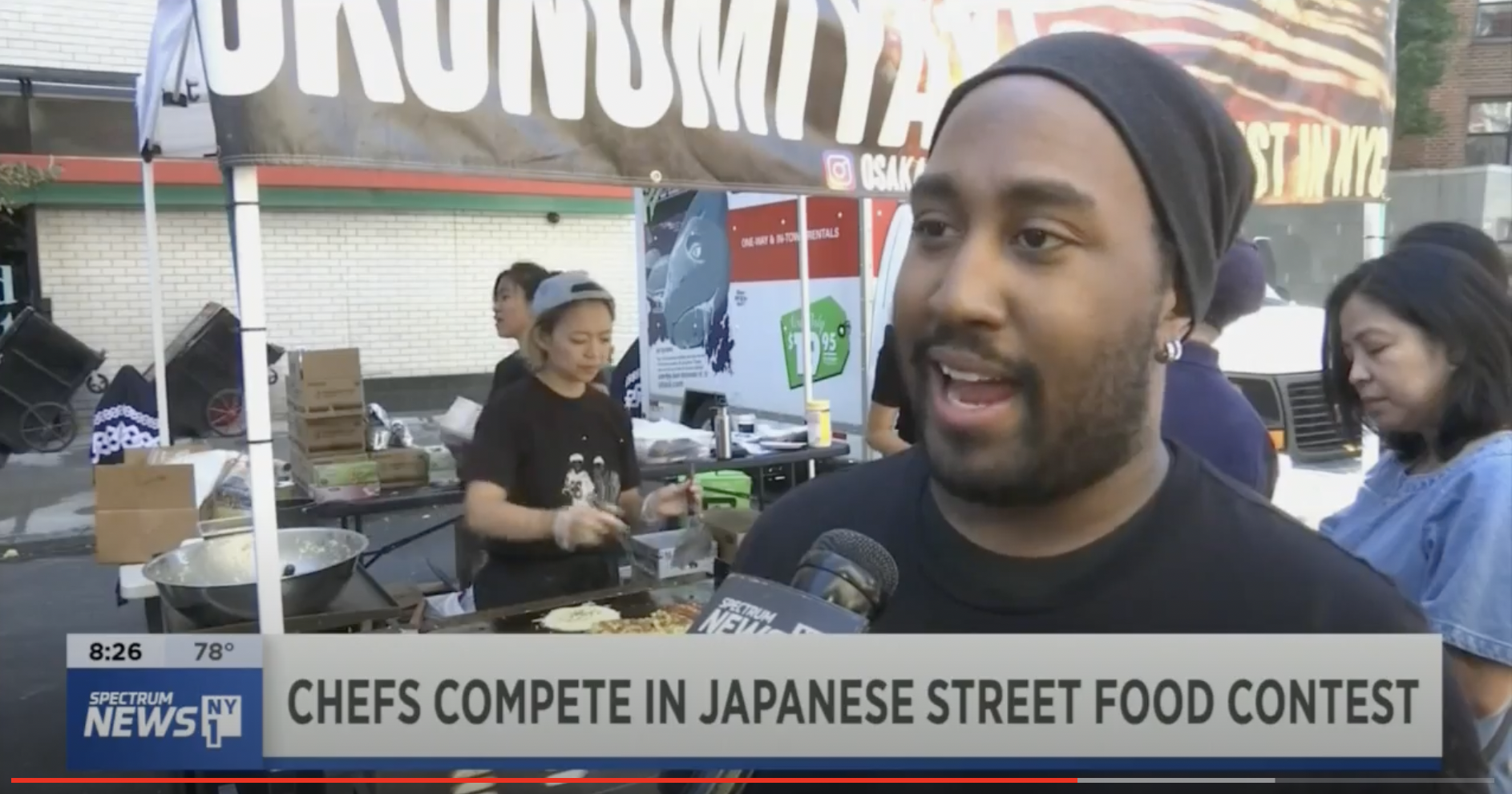 【SPECTRUM NEWS NY1】Chefs Compete in Japanese Street Food Contest