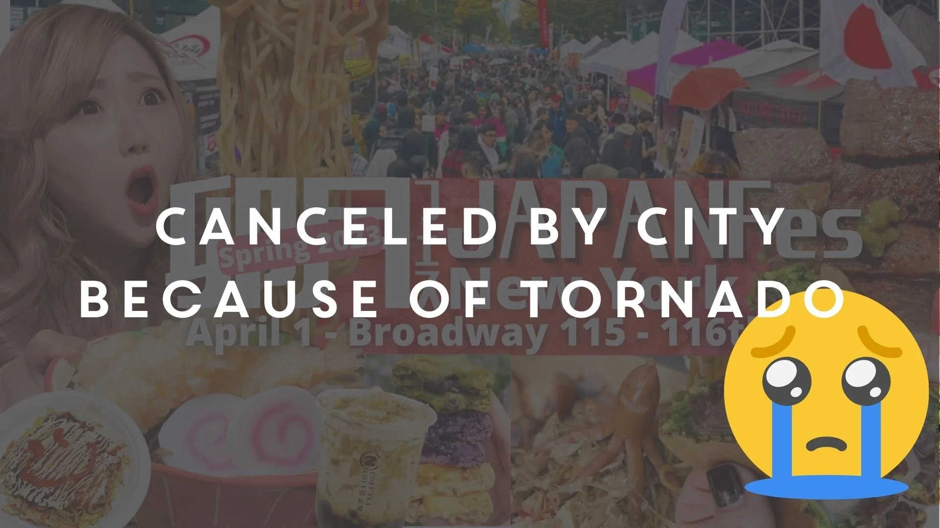 CANCELED BY CITY because of tornadoes / Apr 1 | JAPAN Fes @Upper West Side (Columbia University / Broadway 115th -116th st) / vol. 71