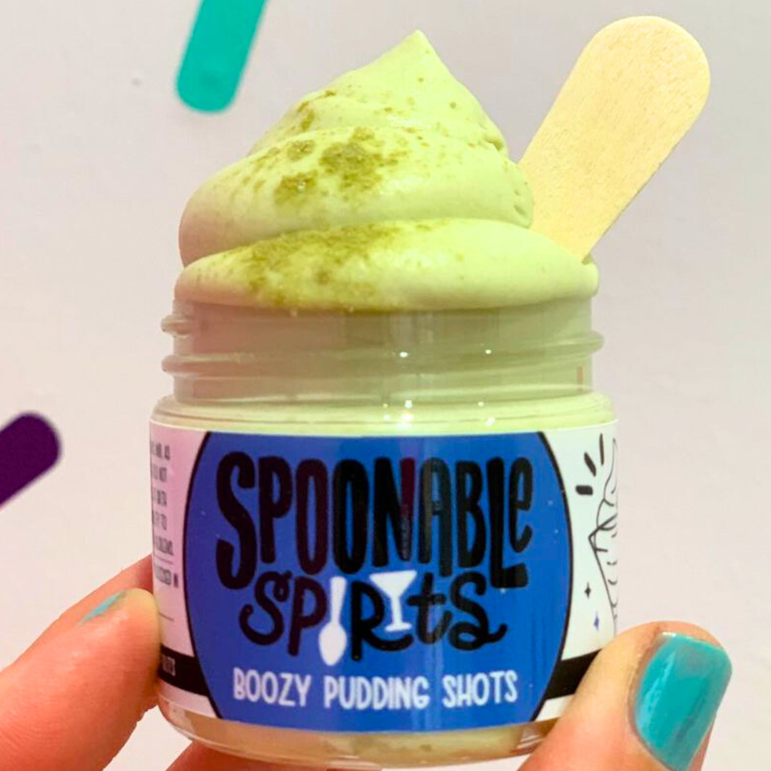 Green Tea Martini Pudding Shot by Spoonable Spirits