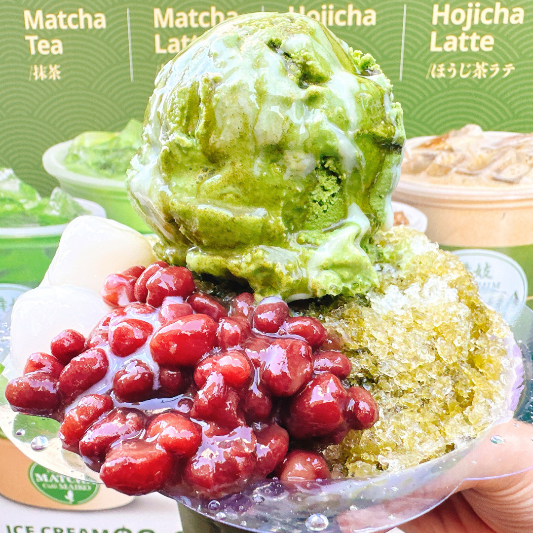 Matcha Shaved Ice Cream by Maiko matcha cafe