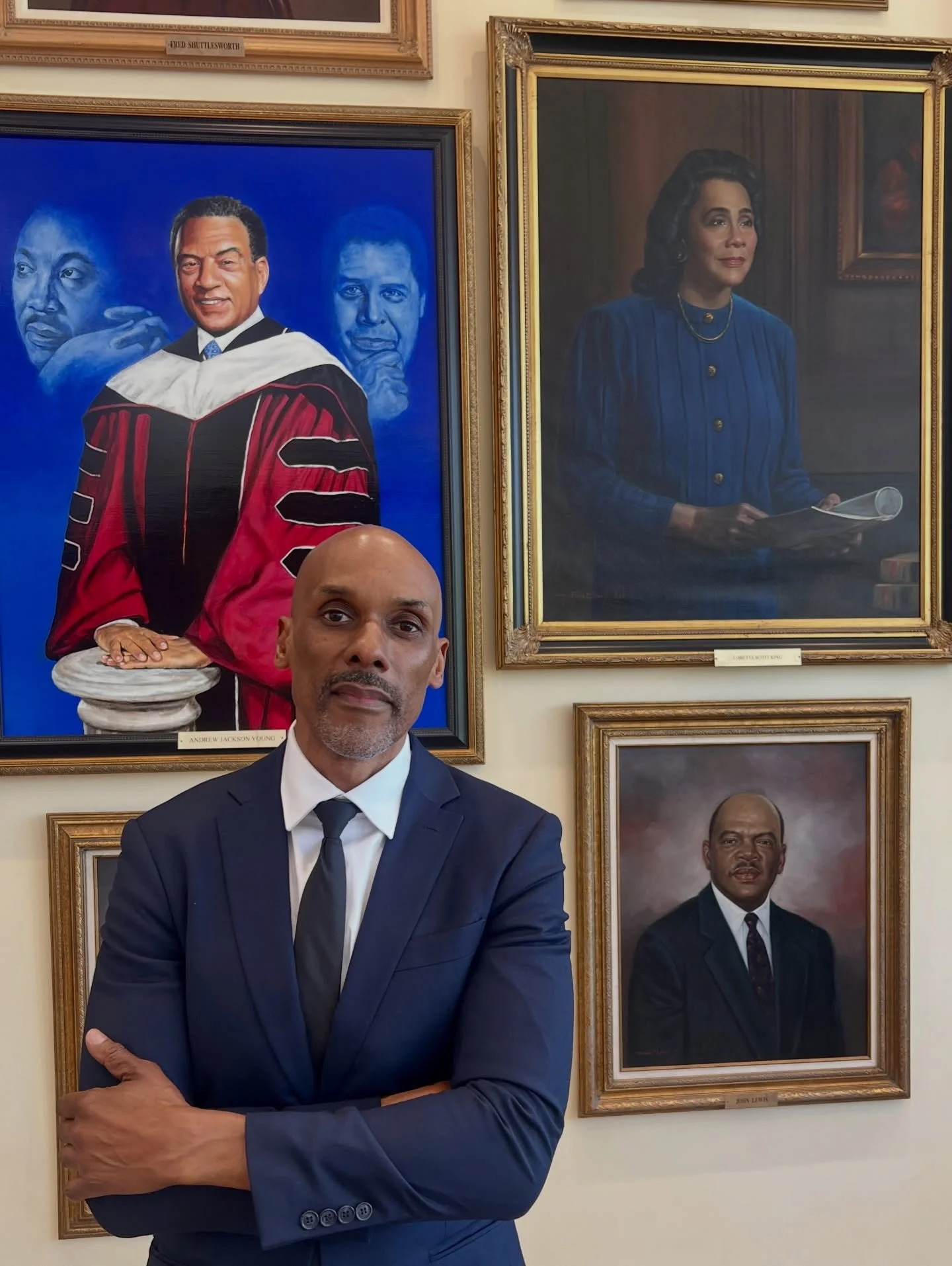 Honored to be inducted into the Martin Luther King Jr. Collegium of Scholars today at Morehouse College in Atlanta. We walk in the footsteps of giants like Coretta Scott King, Bayard Rustin, John Lewis, and Andrew Young. 

Rev. Raphael Warnock delive