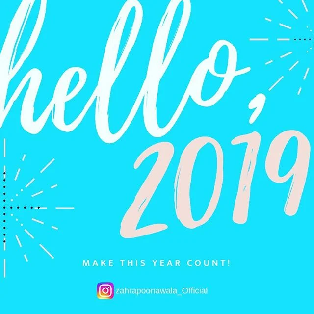 I hope this new year is filled with love, light and happiness. May all that you wish for comes true. #zahrapoonawala_official #newyear #2019 #dubai #dubailife #happynewyear #happyholidays