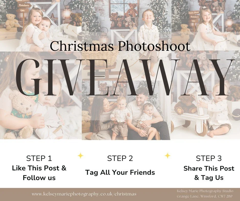 ✨✨ CHRISTMAS GIVEAWAY✨✨
Win a FREE Christmas photoshoot with digital images worth &pound;139!

To celebrate another year of Christmas Photoshoots, I&rsquo;m giving one lucky family the chance to WIN a Christmas Photoshoot (between 1st&ndash;8th Novem