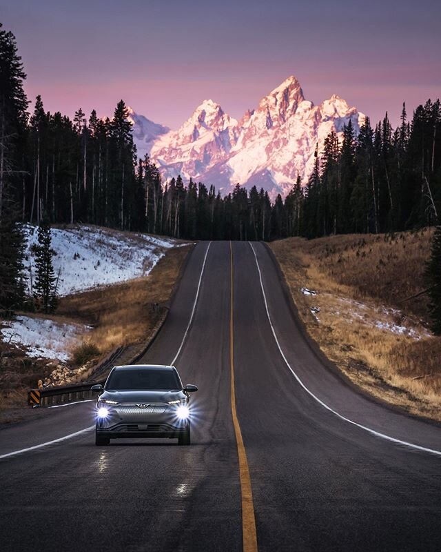 I lost feeling in my hands early that morning. The frost-like morning air making my jaw chatter. It wasn&rsquo;t pleasant, but sunrise is always worth it. More new work for @hyundaiusa #tbt #imissnationalparks