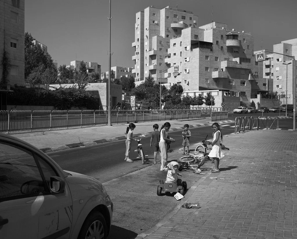 Har Homa, kids play in the street