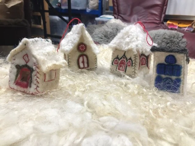 Felted Christmas Cottage