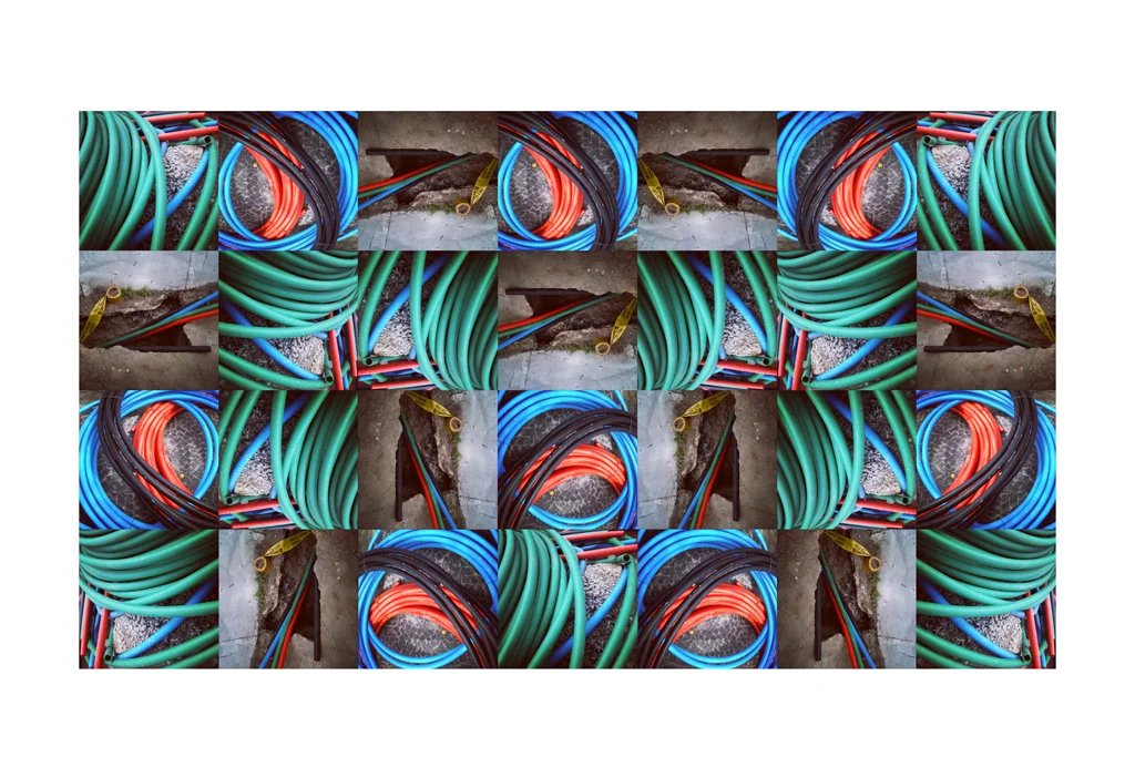  BORDADO _ 100 x 165 cm, assemblage, fotografia 