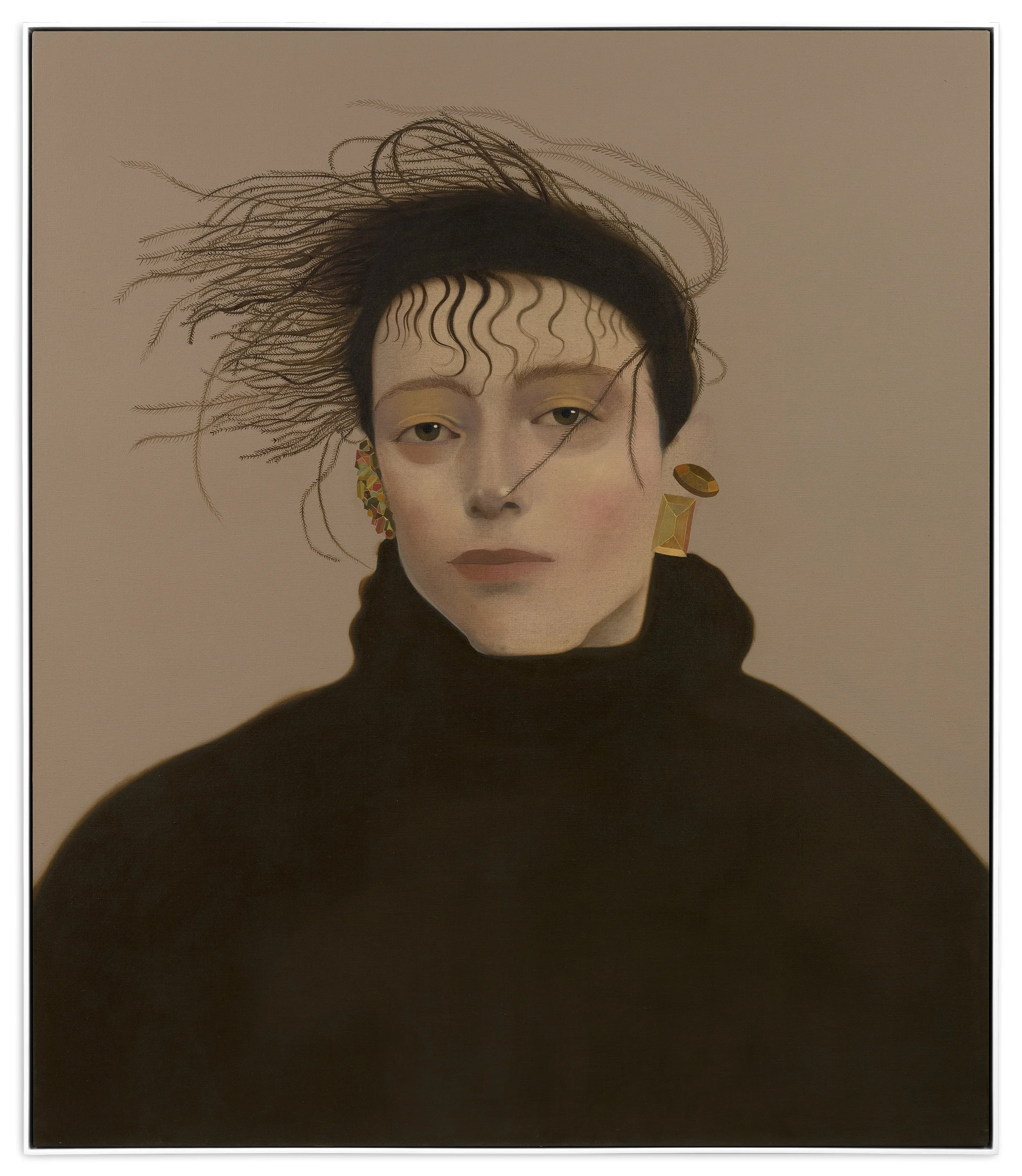 Petros with Feathers (2025) Oil on canvas. 140 x 120cm