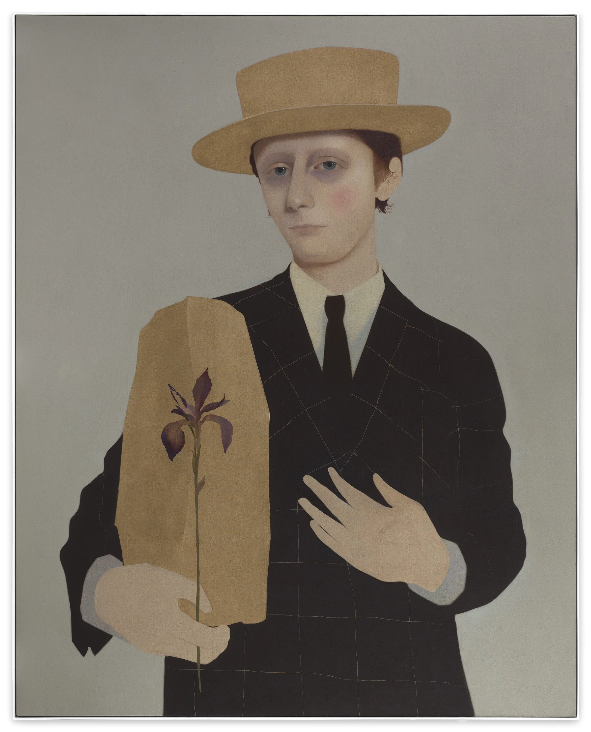 Henry with Iris (2025) Oil on canvas 250 x 200cm