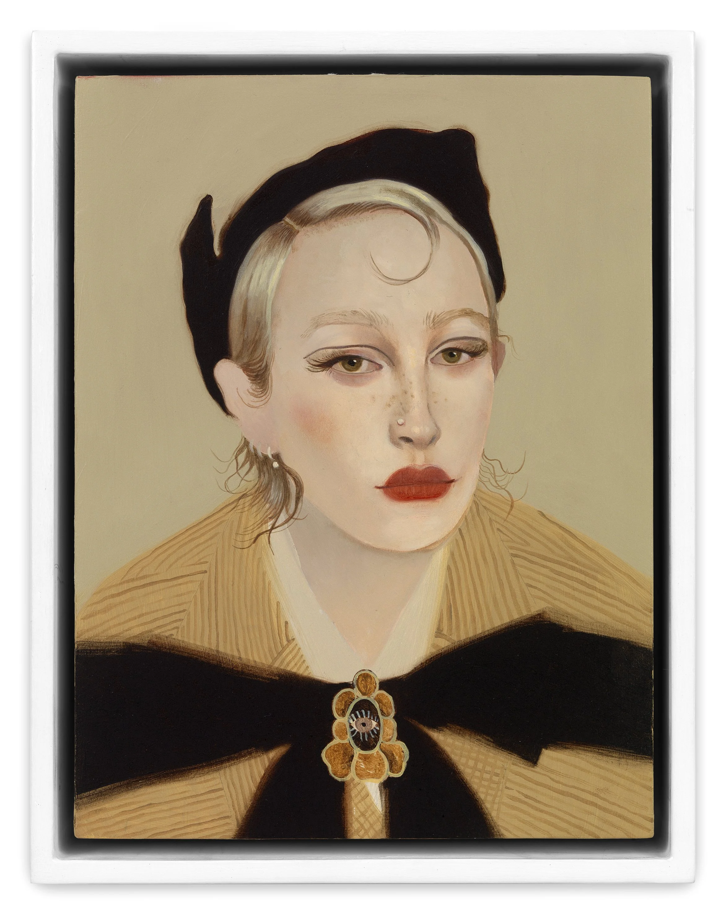 Emma (2025) Oil on board 20.5 x 15.5cm