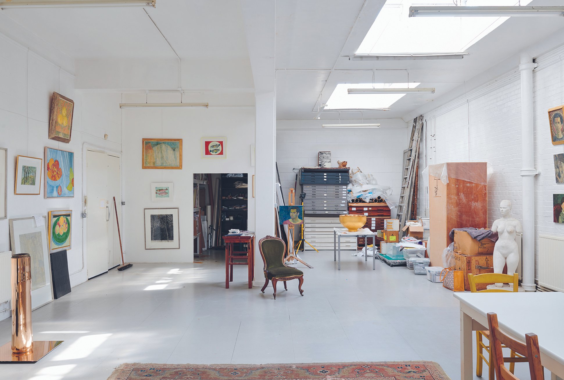 The artist's studio in Brixton, London.jpg