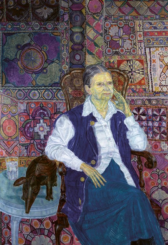Dorris Lessing 1999, Oil on Canvas 182cm x 127cm National Portrait Gallery London : The Dame Helen Gardner Bequest.jpg