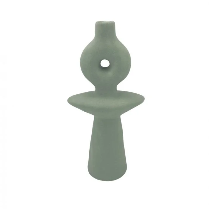 AMALFI LIRI VASE SAGE GREEN 13.6X7.3X27.9CM