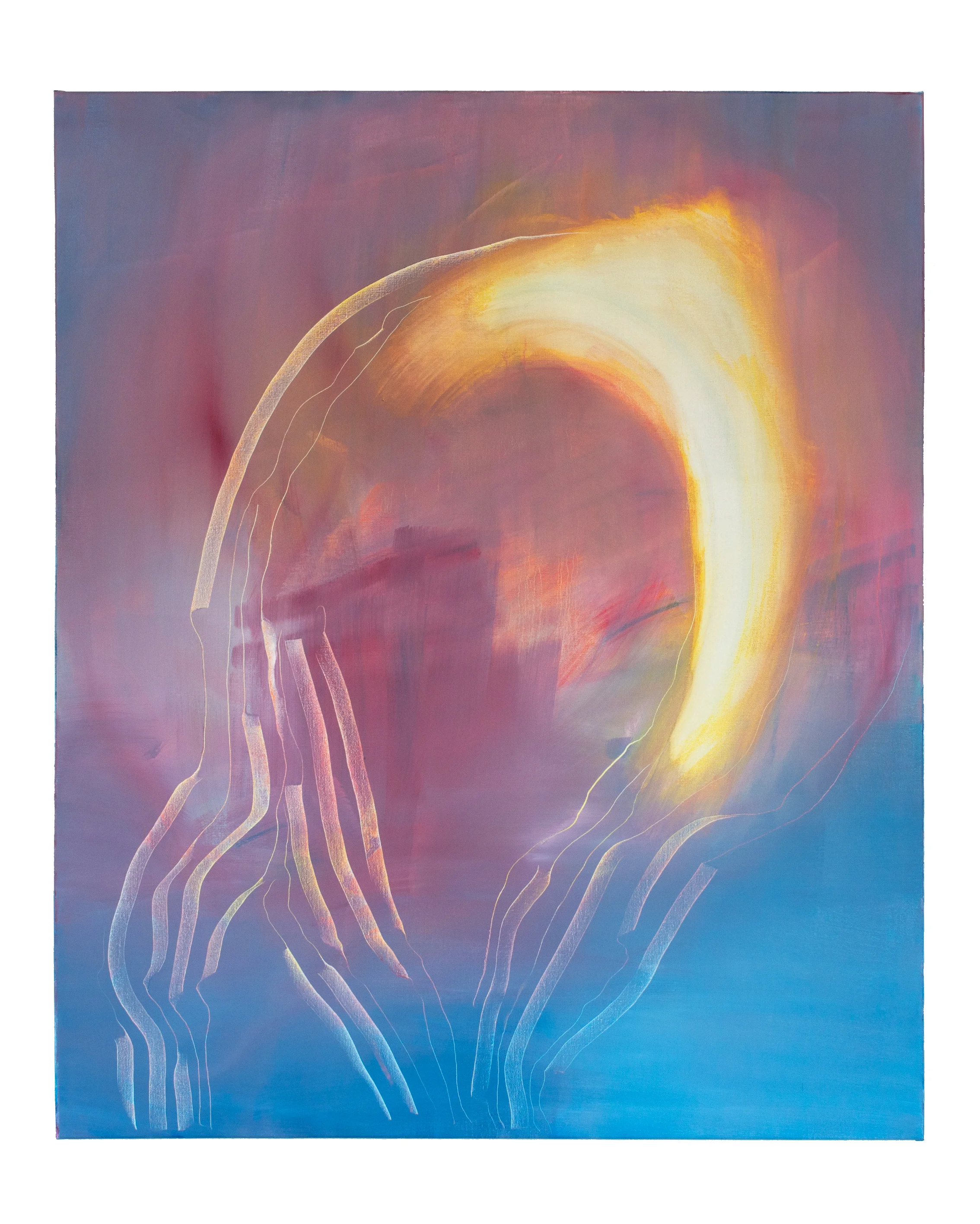 “it’s getting sunny” 100x120cm oil on canvas