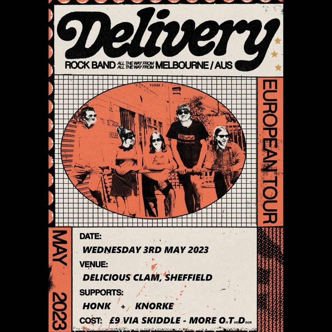 The eagle-eyed amongst you may have seen this slyly announced the other day:

DELIVERY (AUS) / HONK / KNORKE

DELIVERY

Conceived in the depths of 2020, Delivery are an outfit from Melbourne, Australia, made up of many familiar faces from the Melbour