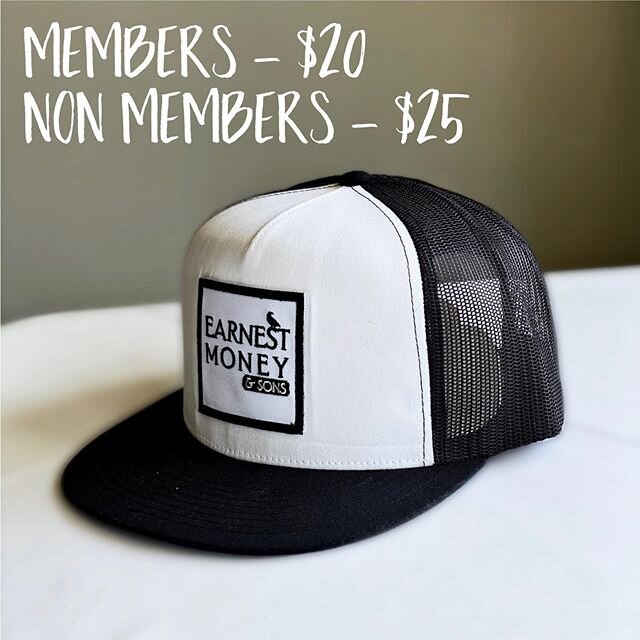 🚨NEW MERCH ALERT🚨 Limited quantity, so limited that we only have 30 hats for sale. If you would like to purchase one DM or email us at earnestmoneyandsons@gmail.com right away. Hats will be available for pickup at manna (123 Princess St).