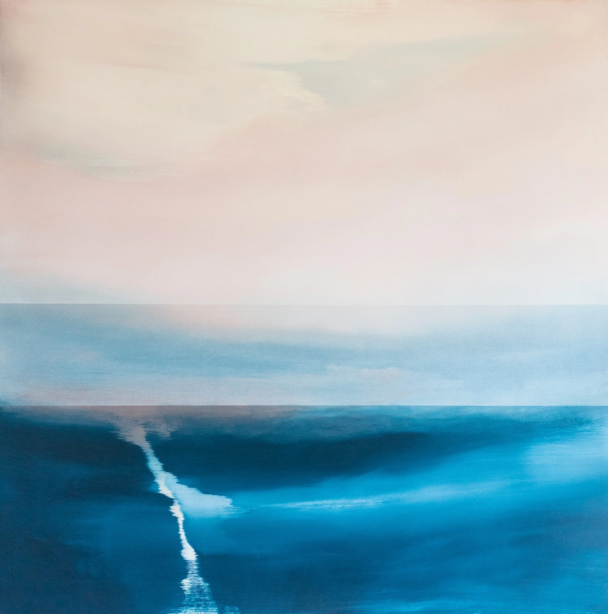 Together By The Sea, 100x 100cm