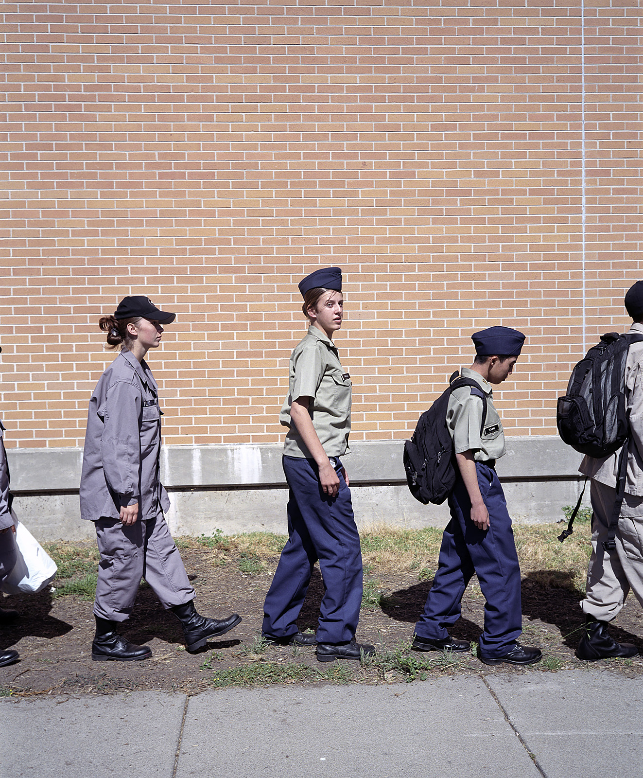 Cadets of the Oakland Military Institute, for Der Spiegel, 2004