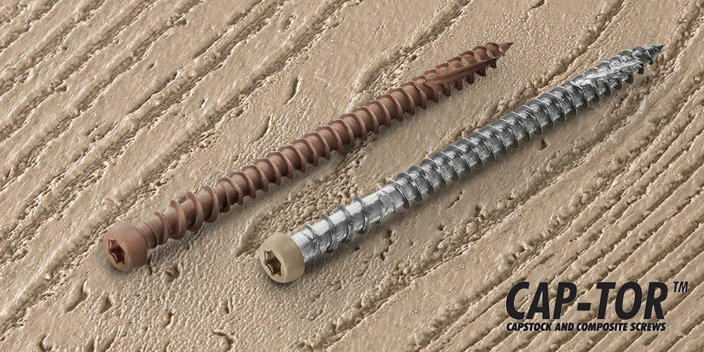 Cap-Tor PVC &amp; Composite Decking Screws