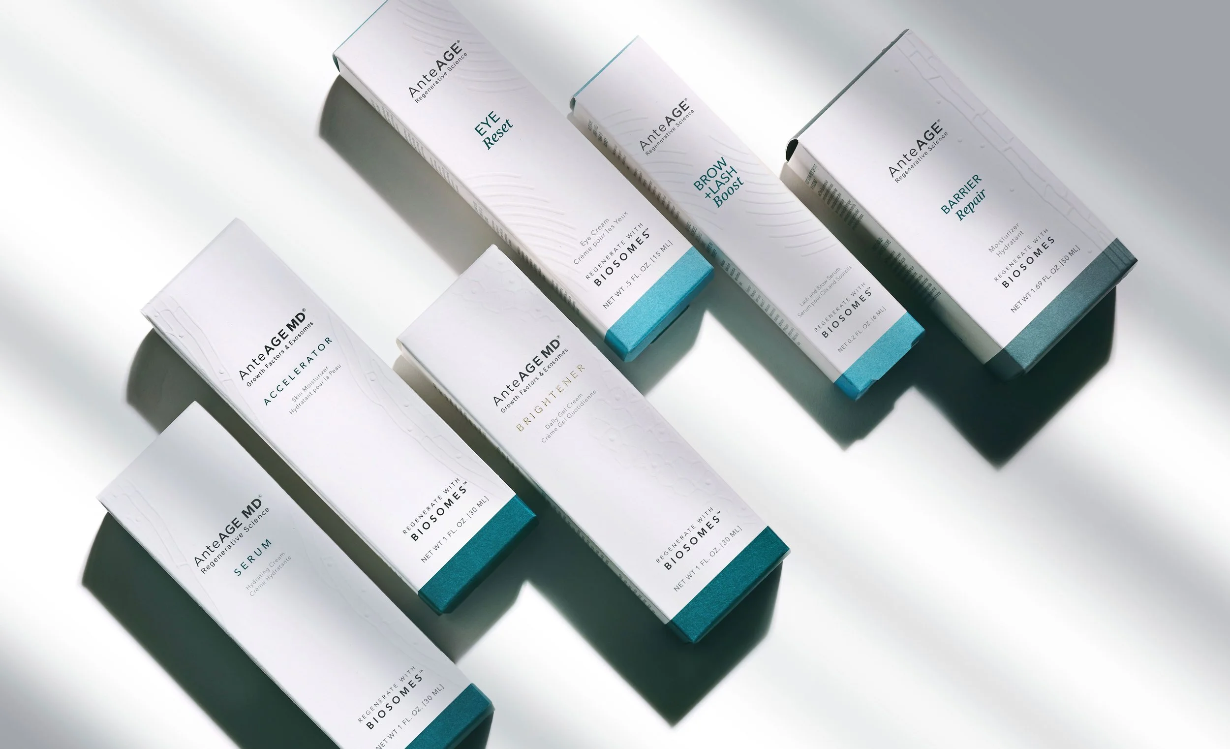  As part of the AnteAGE Homecare Collection rebrand, the packaging was redesigned to elevate the brand’s visual expression while maintaining its signature white aesthetic. The new system introduces a more sophisticated and sensorial design language t