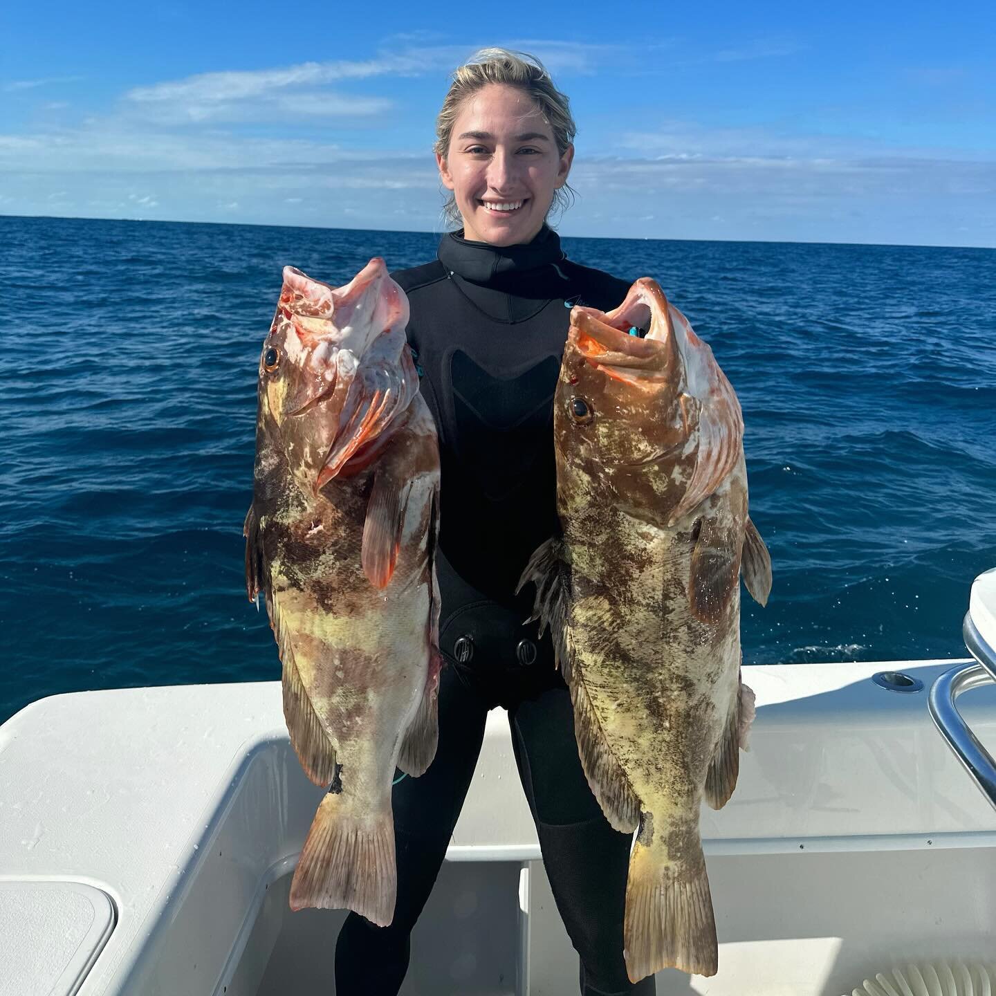 Nassau Queen or Snack Queen.
These were the nicknames I was given on the trip. And I&rsquo;m perfectly okay with both of them🐟🔫

📷 @goodtime_charliecharters @sierra_spearfishing