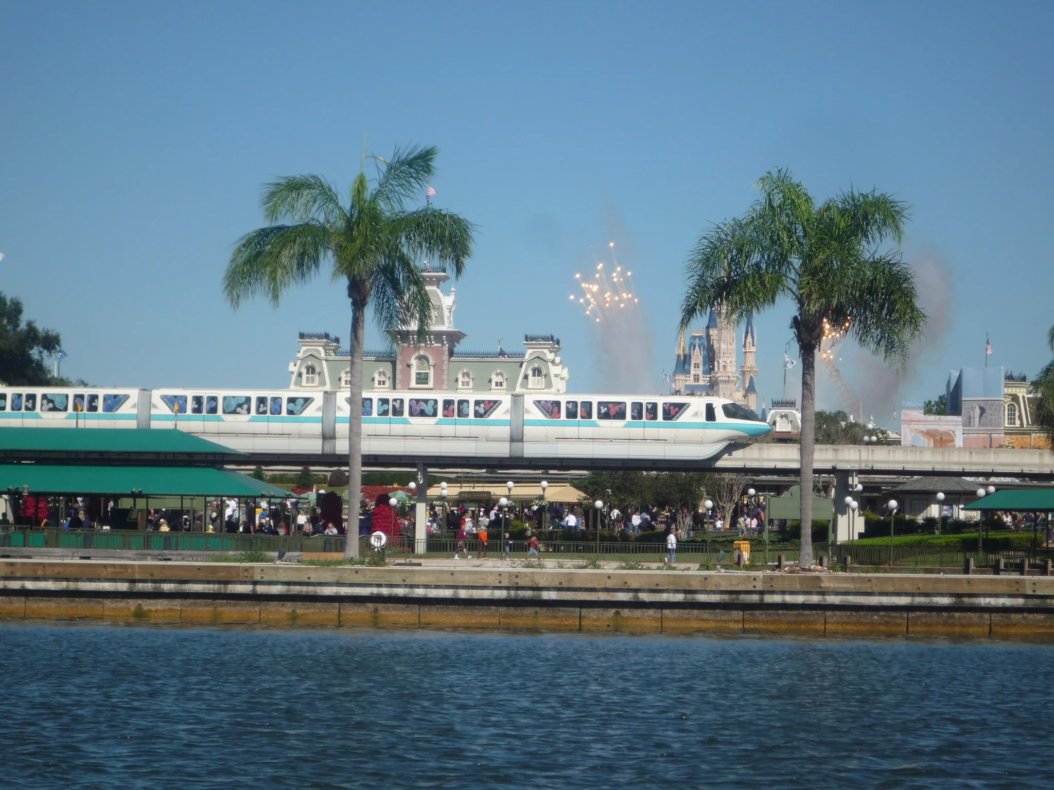 Monorail AND daytime fireworks at the Magic Kingdom. Is there anything more Disney?