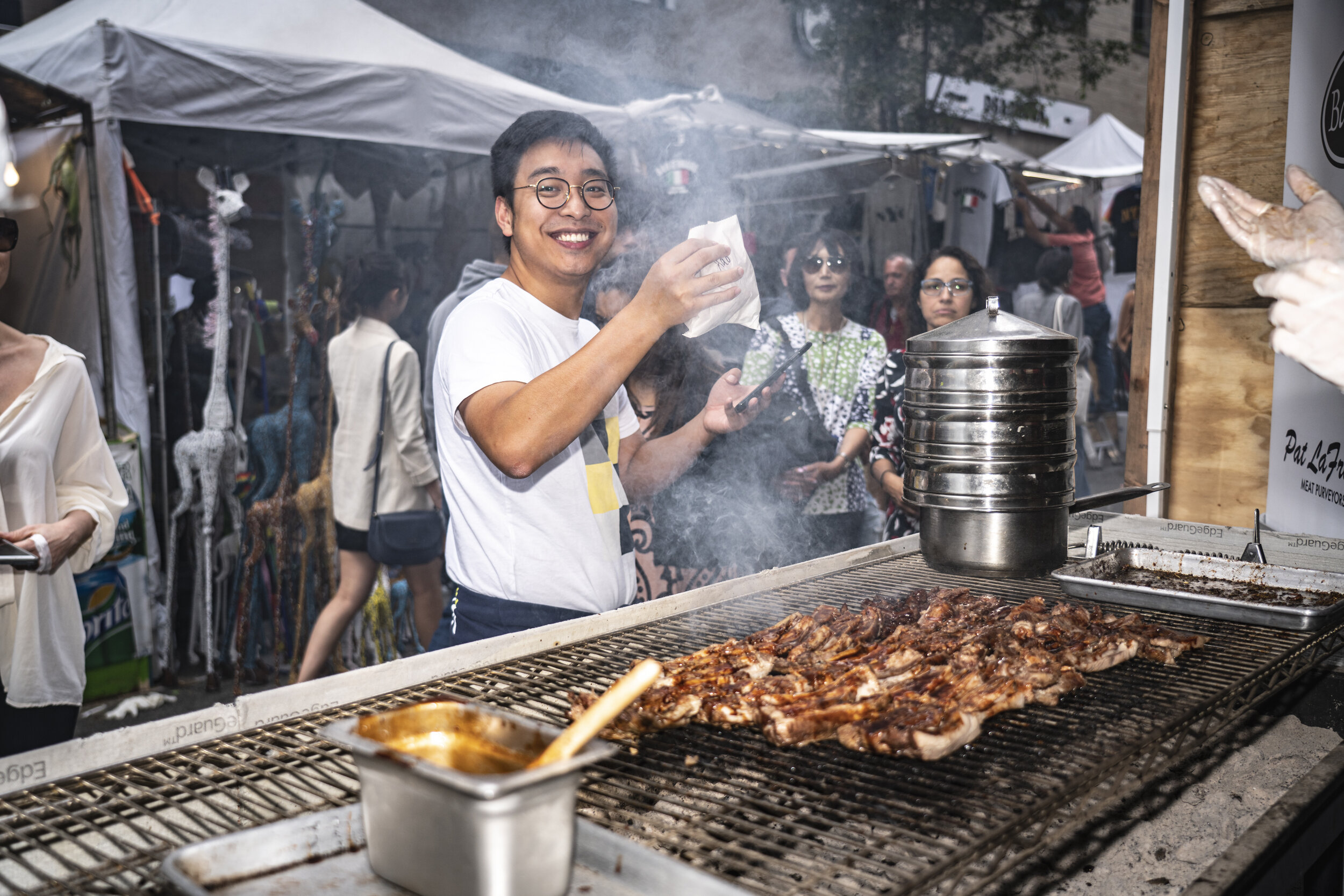  We dined out for good during our Major Good pop-up at the NYC San Gennaro Festival 