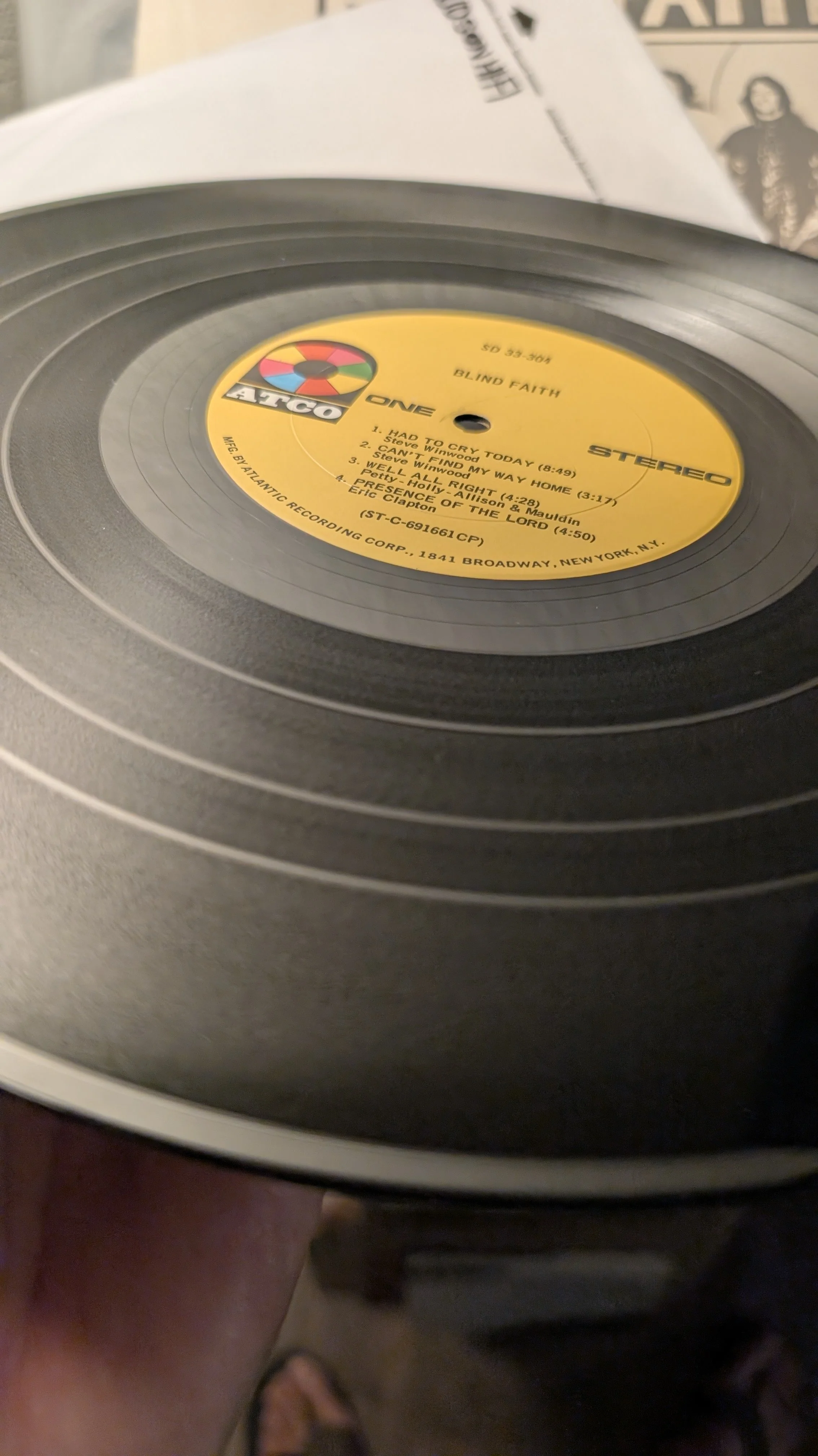 Blind Faith – Self-Titled Vinyl LP (1969, ATCO Records)