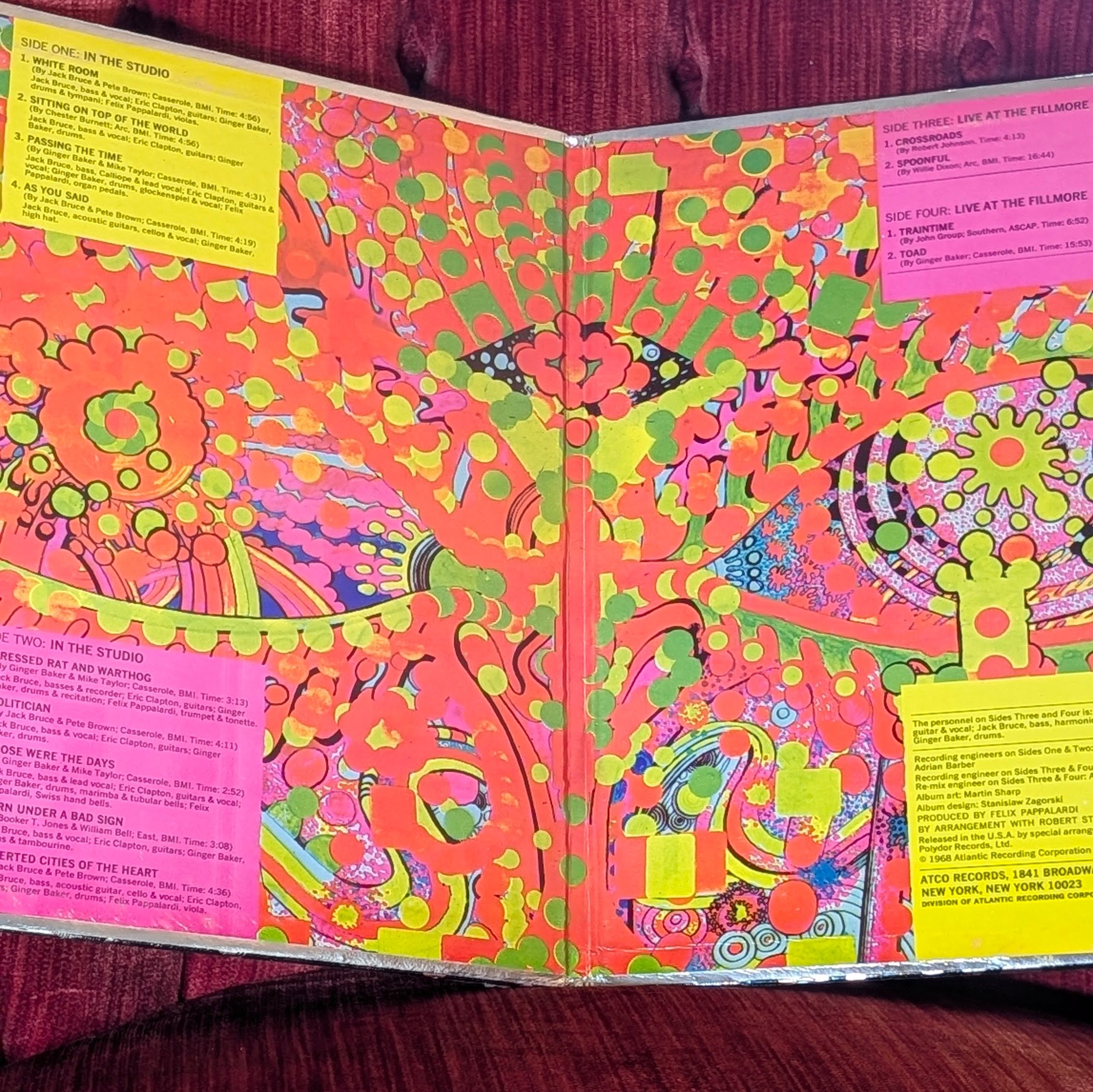 Cream's 'Wheels of Fire' Original 1968 Vinyl