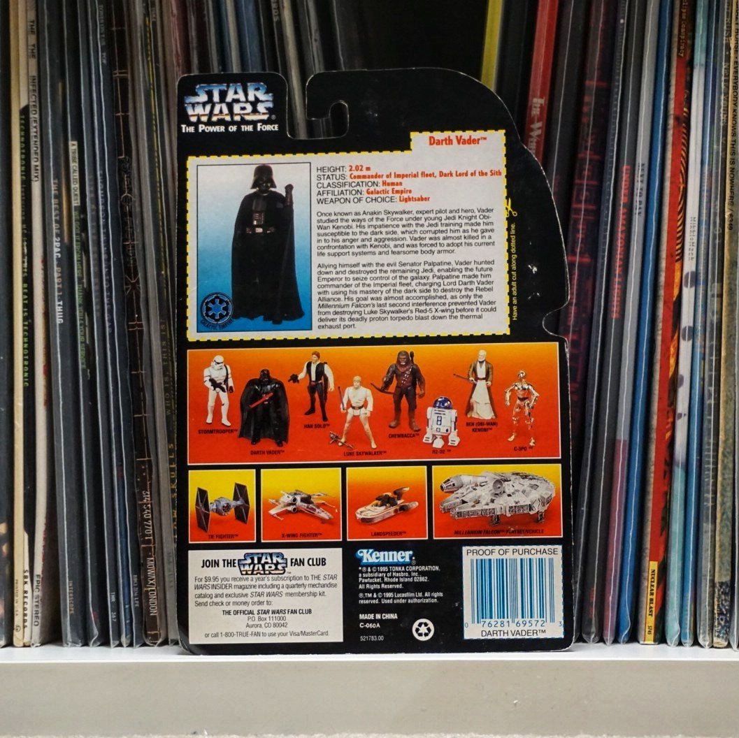 Darth Vader With Removable Cape Long Saber (The Power of The Force)